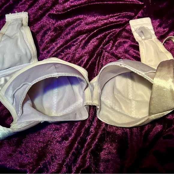 Frederick's of Hollywood Shimmering Silver Bra - Picture 3 of 4